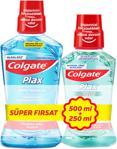 Colgate Plax Nane Ferahlığı 500 Ml + Plax Green Taze Nane 250 Ml Gargara