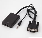 Compaxe Ses Kablolu Vga To Hdmi Çevirici / Dönüştürücü Kablolu Adaptör