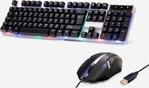 Concord C-56 Rgb Kablolu Oyuncu Klavye Mouse Seti