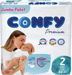 Confy Premium 2 Numara Mini 80'Li Bebek Bezi