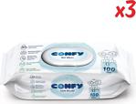 Confy Premium Islak Mendil Soft Care 100 Adet X 3 Paket (300 Yaprak)