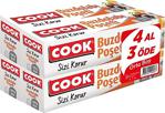 Cook Orta Boy Buzdolabı Poşeti 20'Li 4 Paket 24 X 38 Cm