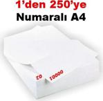 Copierbond Copierbond 1-250 Numaralı A4 Kağıt 80 Gr