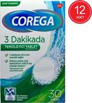 Corega 3 Dakikada Protez Temizleyici Tablet 30'Lu X 12 Paket