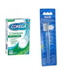 Corega 30 Tablet+Oral B Protez Temizleme Fırçası