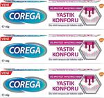 Corega Yastık Konforu 40 Gr 3 Adet Diş Protezi Yapıştırıcı Krem