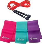 Cosfer 3 Lü Pilates Bandı Ve Atlama Ipi Kondisyon Seti Jets-113