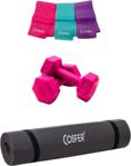 Cosfer 3 Lü Pilates Seti 6,5 Mm Mat