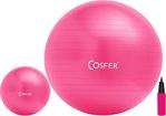 Cosfer Fuşya Pilates Topu 55 Cm + Mini Pilates Denge Topu 20 Cm + Pompa Csf-Ps5520Fsy