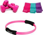 Cosfer Pembe Pilates Set 3 Parça