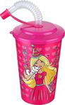 Cosiness Barbie Kapaklı Pipetli Bardak 400 Ml.