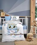 Cotton Box Bebek Nevresim Takımı Owl Mavi