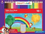 Craft And Arts Jumbo 18 Renk Kuru Boya Kalemi