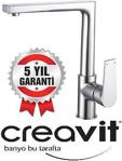 Creavit Sr8500 Sharp Eviye Mutfak Bataryası Krom - Gri