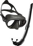 Cressi Crs Ds435050 Maske Şnorkel Set, Unisex, Siyah