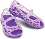 Crocs Mor Kız Çocuk Babet Adrına Hearts Flat