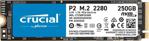 Crucial 250 Gb P2 Ct250P2Ssd8 M.2 Pci-Express 3.0 Ssd