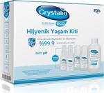 Crystalin Eco 2 Litre ( 200 Ml X10 ) El Cilt Ortam Için Antiseptik Antimikrobiyal Dezenfektan Seti
