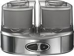 Cuisinart ICE40BCE dondurma makinası Duo Cream (50Watt, 2x 1Litre) antrasit