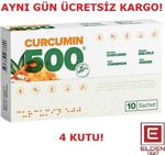 Curcumin 500 Herbal Food Altın Yoğurt Kürü 4'lü Paket 6 gr x 10 Şase