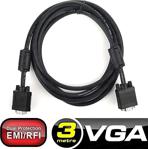 Dark Dk-Cb-Vgal300 3 Mt Ferrıt Core Emı/Rfı 8Mm E/E Vga Kablo