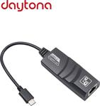 Daytona Usb 3.1 Type-C To Rj45 10/100/1000Mbps Ethernet Dönüştürücü Çevirici Adaptör