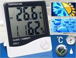 Dearling Dijital Sıcaklık Nem Ölçer Alarmlı Masa Saati Ve Isı Termometre