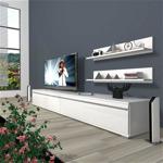 Decoraktiv Eko 4 Mdf Std Tv Ünitesi Tv Sehpası Parlak Beyaz