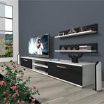 Decoraktiv Eko 4 Slm Dvd Tv Ünitesi Tv Sehpası Beyaz Siyah