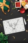 Decorita Cervus Deer Cam Kesme Tahtası - Cam Kesme Tablası 30cm X 40cm - 30 Cm