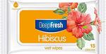 Deep Fresh Egzotik Çiçekler Hibiscus 15 Yaprak Cep Islak Mendil