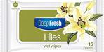 Deep Fresh Egzotik Çiçekler Lilies 15 Yaprak Cep Islak Mendil