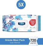 Deep Fresh Maxi Pack Islak Mendil Orkide 5 X 144 Yaprak