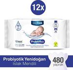 Deep Fresh Probiyotik 40 Yaprak 12'Li Paket Islak Mendil