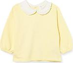 Defacto Kız Bebek Fırfırlı Yaka Detaylı Sweatshirt, Sarı, 6-9 Ay