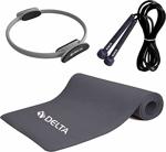 Delta 10 Mm Pilates Minderi 38 Cm Pilates Çemberi Atlama İpi Seti