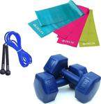 Delta 3 Adet 120 X 15 Cm Pilates Bandı 3 Kg X 2 Dambıl Atlama İpi