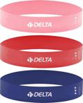 Delta 3'Lü Aerobik Bandı Latex Bant Set Pilates Yoga Lastiği Seti