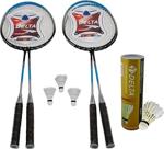 Delta 4 Badminton Raketi 6 Kaz Tüyü & 3 Plastik Badminton Topu