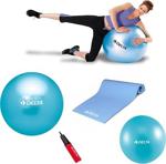 Delta 55 Cm Pilates Topu 4 Mm Minder 20 Cm Mini Top Ve Pompa Seti