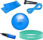 Delta 55 Cm Pilates Topu Bandı Aerobik Loop Bant Atlama İpi Pompa