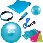 Delta 65 Cm Top 10 Mm Minder Turkuaz Pilates Seti - Unc