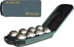 Delta 8 ' Li Çantalı Metalik Bocce Petank Seti (Petanque Boules)