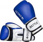 Delta Battle Dura-Strong Mavi-Beyaz Boks Eldiveni - 10 oz - Mavi - Beyaz