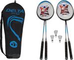Delta Çantalı Badminton Grup Seti - 4 Badmington Raketi + 3 Top