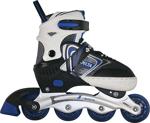 Delta Inline Skate Silikon Teker Ayarlanabilir Alüminyum Paten Mavi-30-33