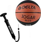 Delta Jogar 6 Numara Dura-Strong Basketbol Topu + Top Pompası