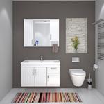 Denko Lotus 100 Cm Mdf Lake Banyo Dolabı Takımı