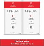 Deotak Classic 35 Ml 2 Adet Krem Deodorant