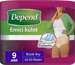 Depend Emici Külot Kadın Büyük 9'Lu X 2 Paket